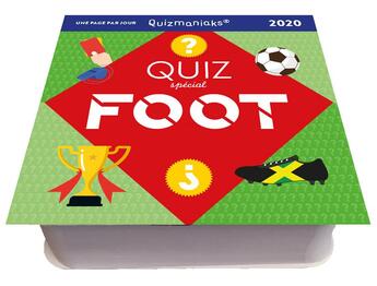 Couverture du livre « Quizmaniaks ; quiz spécial foot (édition 2020) » de Yiannis Lhermet aux éditions Editions 365