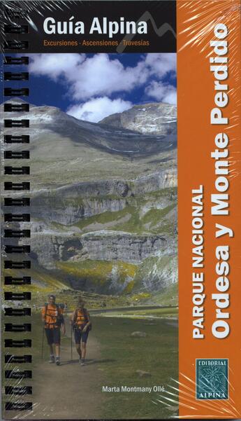 Couverture du livre « Guia pn de ordesa y.monte perdido » de  aux éditions Alpina