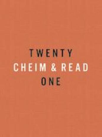 Couverture du livre « Cheim & read: twenty-one years » de Cheim&Read aux éditions Damiani