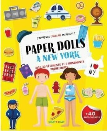 Couverture du livre « Paper Dolls à New York » de Gaelle Picard aux éditions Chattycat