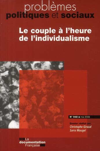 Couverture du livre « Conjugalités aujourd'hui (mai 2008) » de Giraud Christophe/Mo aux éditions Documentation Francaise