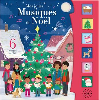 Couverture du livre « Mes jolies musiques de noel (coll, mon petit carre sonore) » de Collectif/Selbert aux éditions 1 2 3 Soleil