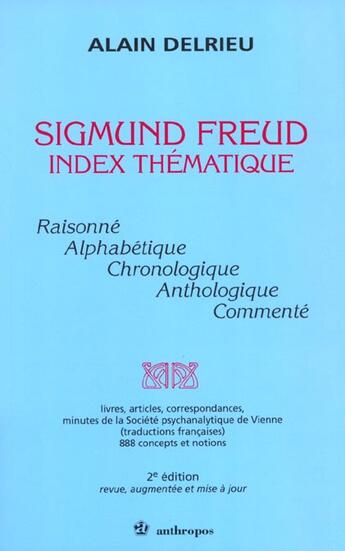 Couverture du livre « SIGMUND FREUD » de Delrieu/Alain aux éditions Economica