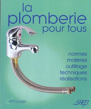 Couverture du livre « La Plomberie » de  aux éditions Saep