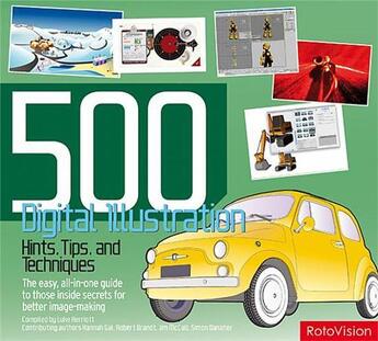 Couverture du livre « 500 digitals illustration hint » de Luke Herriot aux éditions Rotovision