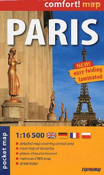 Couverture du livre « Paris (gb) 1/16.500 (poche) » de  aux éditions Expressmap