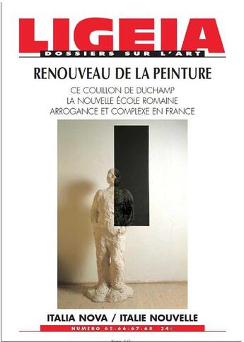 Couverture du livre « Ligeia n 65 renouveau de la peinture » de  aux éditions Revue Ligeia