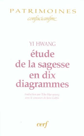 Couverture du livre « Etudes de la sagesse en dix diagrammes » de Yi Hwang aux éditions Cerf