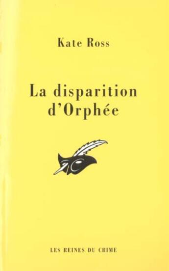 Couverture du livre « La Disparition D'Orphee » de Kate Ross aux éditions Editions Du Masque