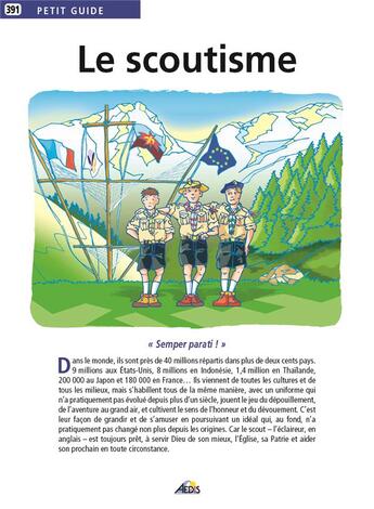 Couverture du livre « Le scoutisme » de  aux éditions Aedis