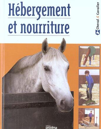 Couverture du livre « Hebergement Et Nourriture » de  aux éditions Proxima