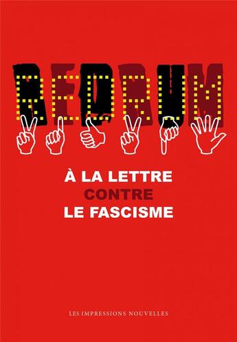 Couverture du livre « Redrum ; à la lettre contre le fascisme » de  aux éditions Impressions Nouvelles