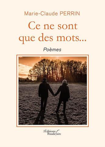 Couverture du livre « Ce ne sont que des mots... » de Marie-Claude Perrin aux éditions Baudelaire