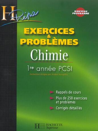 Couverture du livre « EXERCICES ET PROBLEMES » de Andre Durupthy aux éditions Hachette Education