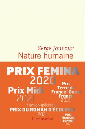 Couverture du livre « Nature humaine » de Serge Joncour aux éditions Flammarion