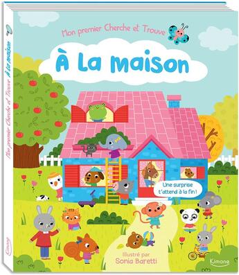 Couverture du livre « Mon premier cherche et trouve a la maison » de Sonia Barretti aux éditions Kimane