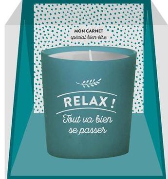 Couverture du livre « Bougie message relax » de  aux éditions First