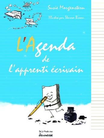 Couverture du livre « L'agenda de l'apprenti écrivain » de Morgenstern/Bronn aux éditions La Martiniere Jeunesse