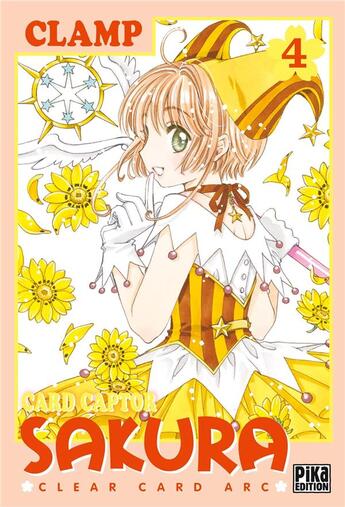 Couverture du livre « Card captor Sakura - clear card arc Tome 4 » de Clamp aux éditions Pika