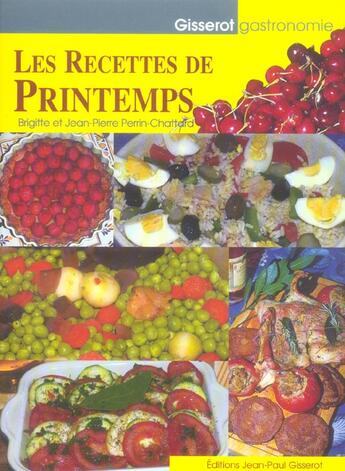 Couverture du livre « Les recettes de printemps » de Perrin-Chattard aux éditions Gisserot