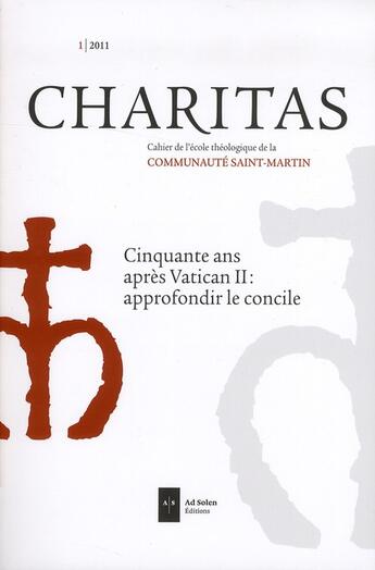 Couverture du livre « Charitas » de  aux éditions Ad Solem