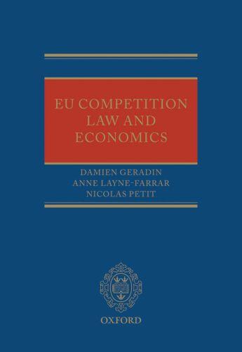 Couverture du livre « EU Competition Law and Economics » de Nicolas Petit aux éditions Oup Oxford