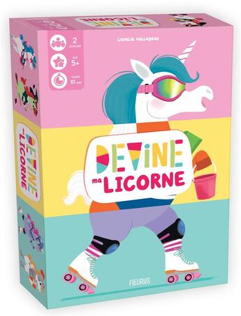 Couverture du livre « Devine ma licorne » de Coralie Vallageas aux éditions Fleurus