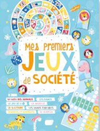 Couverture du livre « Mes premiers jeux de societe - animaux » de Atelier Cloro aux éditions 1 2 3 Soleil