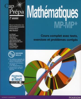 Couverture du livre « Maths prepa mp 2e annee + etext » de Debeaumarche/Hochart aux éditions Pearson