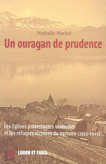 Couverture du livre « Un Ouragan De Prudence » de Nathalie Narbel aux éditions Labor Et Fides