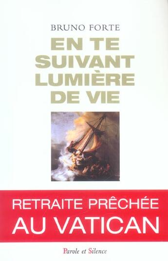 Couverture du livre « En te suivant lumiere de vie » de Forte B aux éditions Parole Et Silence