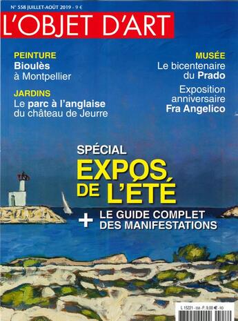 Couverture du livre « L'objet d'art n 558 patrimoines en flammes - juillet/aout 2019 » de  aux éditions L'objet D'art