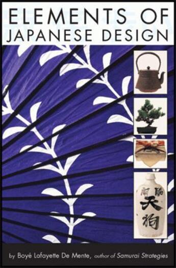 Couverture du livre « Elements of japanese design » de De Mente aux éditions Tuttle