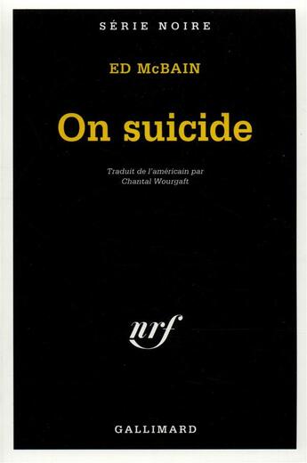 Couverture du livre « On suicide » de Ed Mcbain aux éditions Gallimard