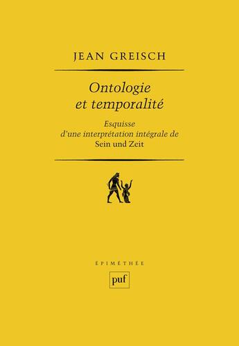 Couverture du livre « Ontologie et temporalité (2e édition) » de Jean Greisch aux éditions Puf