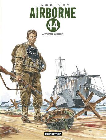 Couverture du livre « Airborne 44 Tome 3 : Omaha Beach » de Philippe Jarbinet aux éditions Casterman
