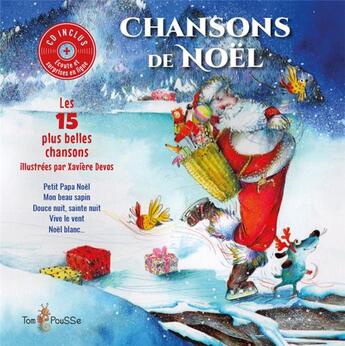 Couverture du livre « Chansons de Noël » de Xaviere Devos aux éditions Tom Pousse