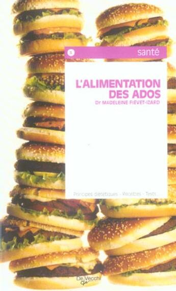 Couverture du livre « Alimentation des ados (l) » de Fievet Izard Madelei aux éditions De Vecchi