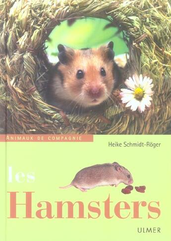 Couverture du livre « Les Hamsters » de Heike Schmidt-Roger aux éditions Eugen Ulmer