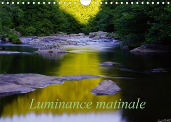 Couverture du livre « Luminance matinale calendrier mural 2020 din a4 horizontal - photos d eau lever du jour cal » de Lionel Marcu aux éditions Calvendo