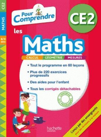 Couverture du livre « Pour comprendre maths ce2 » de Jean-Paul Blanc aux éditions Hachette Education