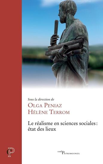 Couverture du livre « Le réalisme en sciences sociales : État des lieux » de Helene Terrom et Collectif et Olga Peniaz aux éditions Cerf