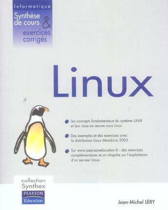 Couverture du livre « SYNTHEX ; Linux » de Jean-Michel Lery aux éditions Pearson