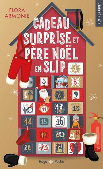 Couverture du livre « Cadeau surprise et père Noël en slip » de Flora Armonie aux éditions Hugo Poche