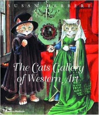 Couverture du livre « The cats gallery of western art » de Susan Herbert aux éditions Thames & Hudson