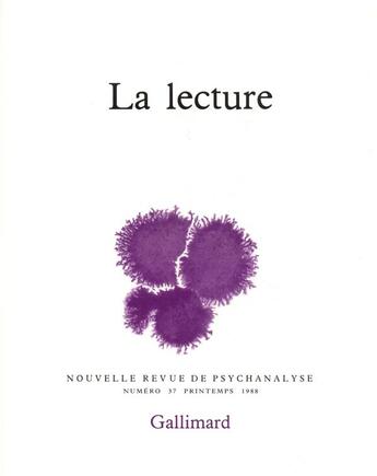 Couverture du livre « La lecture » de  aux éditions Gallimard