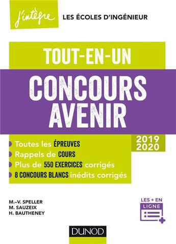 Couverture du livre « Concours avenir » de Marie-Virginie Speller et Helene Bautheney et Michael Saureix aux éditions Dunod