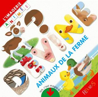 Couverture du livre « Les animaux de la ferme - l'imagerie animee » de Melopee aux éditions Fleurus