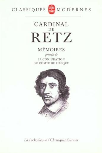 Couverture du livre « Memoires » de De Retz aux éditions Le Livre De Poche