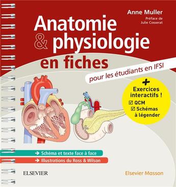 Couverture du livre « Anatomie & physiologie en fiches » de Anne Muller aux éditions Elsevier-masson